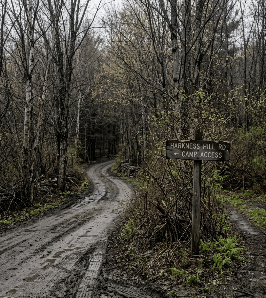 muddy dirt road in vermont