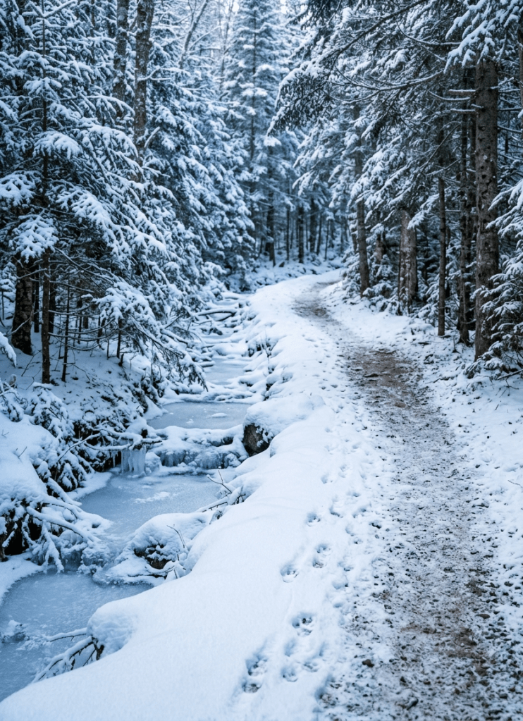 winter waking trail